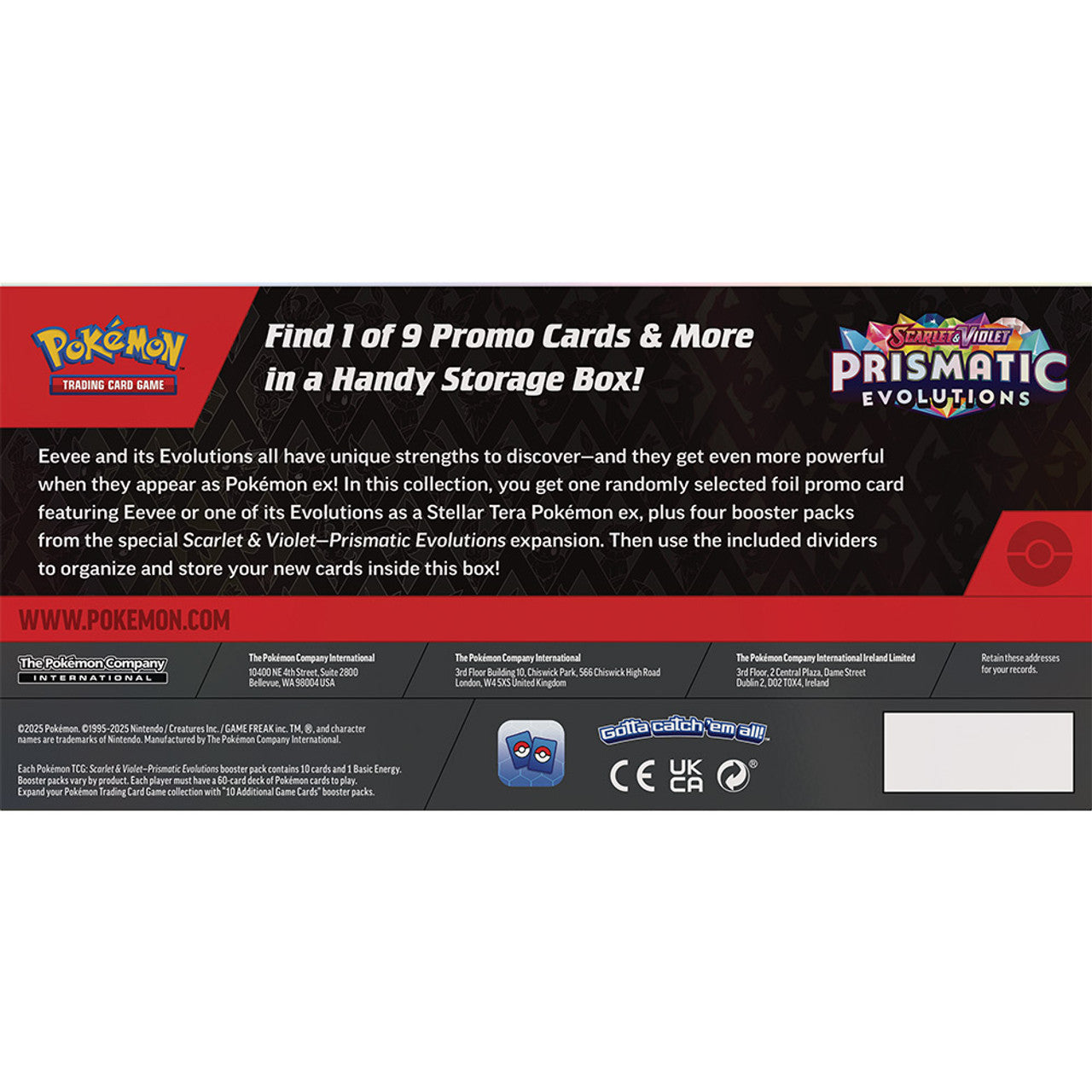 Pokémon TCG: Scarlet & Violet 8.5 - Prismatic Evolutions – Surprise Box Collection
